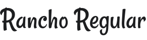 Rancho Font Preview