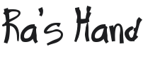 Ra's Hand Font Preview