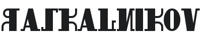 Raska lnikov Font Preview