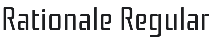 Rationale Font Preview