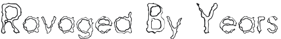 Ravaged By Years Font Preview