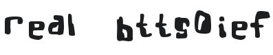 Real Bttsoief Font Preview