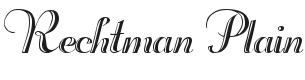 Rechtman Font Preview