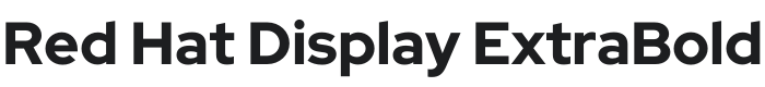 Red Hat Display ExtraBold Font Preview