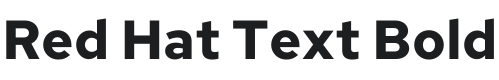Red Hat Text Bold Font Preview