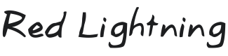 Red Lightning Font Preview