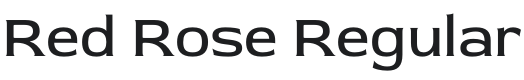 Red Rose Font Preview