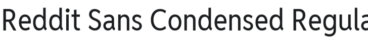 Reddit Sans Condensed Font Preview