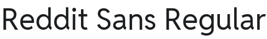Reddit Sans Font Preview