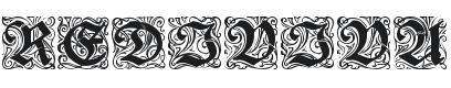 Rediviva Zierbuchstaben Font Preview