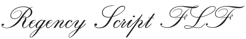 Regency Script FLF Font Preview
