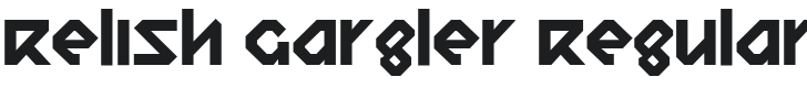 Relish Gargler Font Preview