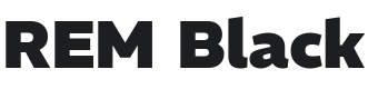 REM Black Font Preview