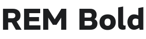 REM Bold Font Preview