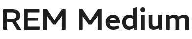 REM Medium Font Preview