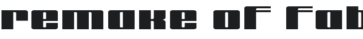 Remake of Fabulous 3 Bold Font Preview