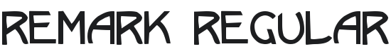 Remark Font Preview