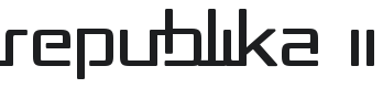 Republika II Font Preview