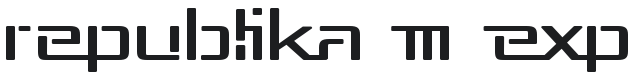 Republika III Exp Font Preview
