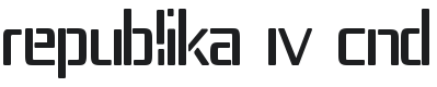 Republika IV Cnd Font Preview