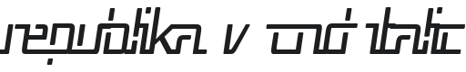 Republika V Cnd Italic Font Preview