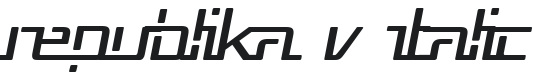 Republika V Italic Font Preview