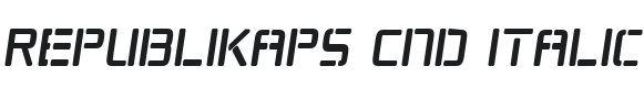 Republikaps Cnd Italic Font Preview