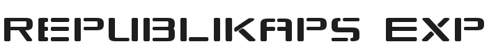 Republikaps Exp Font Preview