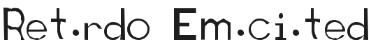 Retardo Emaciated Font Preview