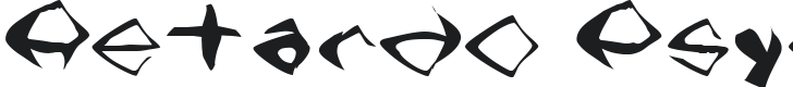 Retardo Psycho Font Preview