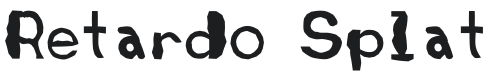 Retardo Font Preview