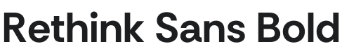 Rethink Sans Bold Font Preview