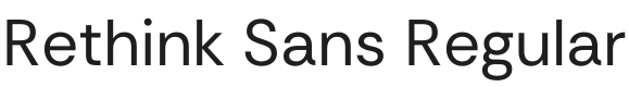 Rethink Sans Font Preview