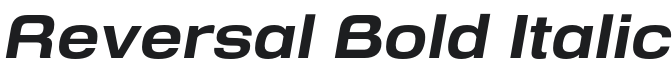 Reversal Bold Italic Font Preview