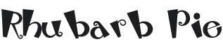 Rhubarb Pie Font Preview
