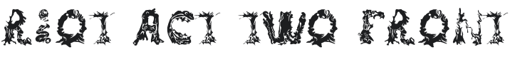 Riot Act Two Front-Regular Font Preview