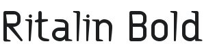 Ritalin Bold Font Preview