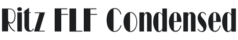 Ritz FLF Cond Font Preview