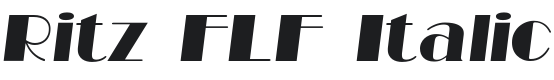 Ritz FLF-Italic Font Preview
