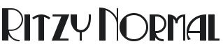 Ritzy Normal Font Preview