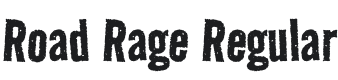 Road Rage Font Preview