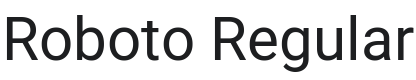 Roboto Font Preview