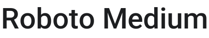 Roboto Medium Font Preview