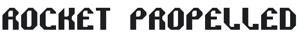 Rocket Propelled Font Preview