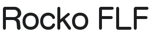 Rocko FLF Font Preview