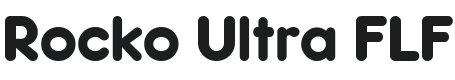 Rocko Ultra FLF Font Preview