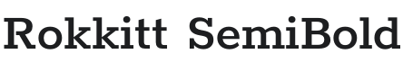 Rokkitt SemiBold Font Preview
