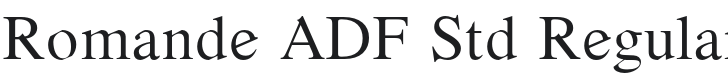 Romande ADF Font Preview