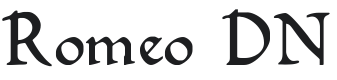 Romeo DN Font Preview