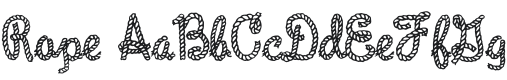 Rope MF Font Preview